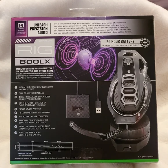 RIG 800 LX 3D Surround Sound Gaming Headphones Head Set
